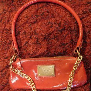 Guia’s 1964 Shiny Red Genuine Leather Shoulder Bag